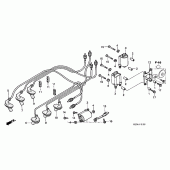 Схема узла: Катушка зажигания для Honda GL1500 Valkyrie Deluxe