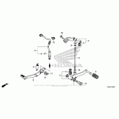 Схема вузла: Педаль (Лапка) для Honda CBR500 CBR500R