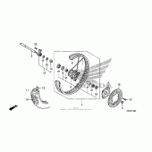 Схема узла: Перед. колесо (crf230l) для Honda CRF230 CRF230L