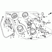Схема узла: Speedometer tachometer для Honda VF750 Magna