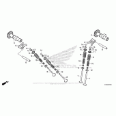 Схема вузла: Шток & Клапан для Honda CB300F