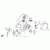 Схема вузла: Паливний бак для Honda XR600