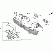 Схема узла: Trunk light для Honda GL1500 Gold Wing Aspencade