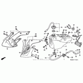 Схема вузла: Паливний бак (05-) для Honda CRF450 CRF450R