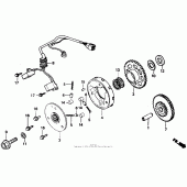 Схема узла: Генератор для Honda VTR250 VTR