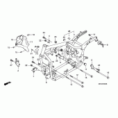 Схема вузла: Рама для Honda VT750 Shadow Aero