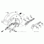 Схема узла: Заднее крыло 2 для Honda VTX1800