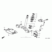 Схема узла: Рулевая траверса для Honda GL1800 Gold Wing