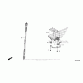 Схема вузла: Спідометр для Honda CRF450 CRF450X