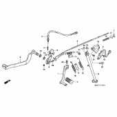 Схема узла: Pedal/stand (2) для Honda XL600 Transalp