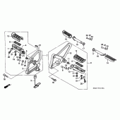 Схема узла: Подножки для Honda CBR600 CBR600F Hurricane