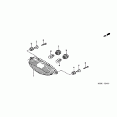 Схема узла: Задний фонарь (Стоп-сигнал) для Honda VTR1000 Firestorm