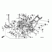 Схема вузла: Рама для Honda XR650