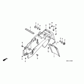 Схема узла: Заднее крыло (VFR750FR/FS/FT/FV) для Honda VFR750F Interceptor