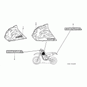 Схема вузла: Mark 96-97 для Honda XR250