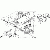Схема вузла: Swingarm 86-91 для Honda XR250