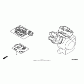 Схема вузла: Комплект прокладок А для Honda VTX1300