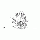 Схема вузла: Клапанна кришка для Honda XR250