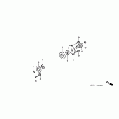 Схема узла: Масляный насос для Honda XR650