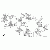 Схема узла: Подножки для Honda CBR600 CBR600FR Racing Edition