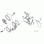 Схема узла: Воздушный фильтр (CR250R5-7) для Honda CR250