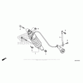 Схема узла: Задний амортизатор для Honda ST1300 Pan-European Police