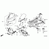 Схема узла: Передний обтекатель для Honda NSA700 DN-01