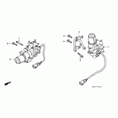 Схема узла: Abs modulator (ST1100AT/AV/AW) для Honda ST1100 Pan-European