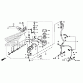 Схема узла: Передний тормозной цилиндр (cbr600rr) для Honda CBR600 CBR600RR
