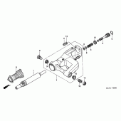 Схема узла: Задний рычаг (Маятник) для Honda GL1800 Gold Wing