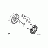 Схема узла: Генератор для Honda CB600F Hornet