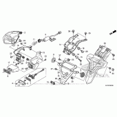 Схема узла: Задний фонарь (Стоп-сигнал) для Honda CRF250 CRF250L