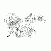 Схема узла: Нижний обтекатель для Honda VFR1200 VFR