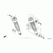 Схема вузла: Задній амортизатор для Honda CB1100