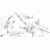 Схема вузла: Верхня траверса & Кліпон керма для Honda VTR1000 VTR SP-2