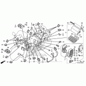 Схема вузла: Електрообладнання для Honda GL1800 Gold Wing