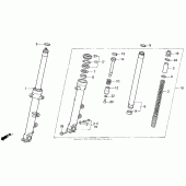 Схема узла: F2 front fork 91-94 для Honda CBR600 CBR600F2