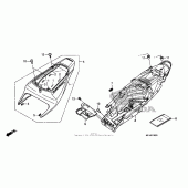Схема узла: Задний обтекатель для Honda CBR600 CBR600RR