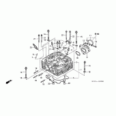 Схема вузла: Головка циліндра для Honda XR250