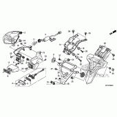 Схема вузла: Задній ліхтар (Стоп-сигнал) для Honda CRF250 CRF250L