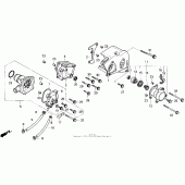 Схема узла: Левая крышка картера для Honda VFR750F VFR750R (RC30)