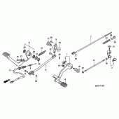 Схема вузла: Педаль (Лапка) для Honda VT750 Black Widow