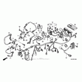 Схема вузла: Електрообладнання для Honda VTX1800