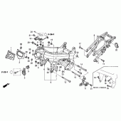 Схема вузла: Рама (VTR1000SP2 / 3 / 4/5/6) для Honda VTR1000 VTR SP-2