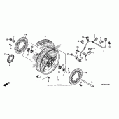 Схема узла: Передние колесо для Honda NT700 NT700V