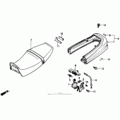 Схема узла: Сиденье для Honda VTR250 VTR