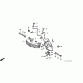 Схема узла: Масляный охладитель для Honda XR250