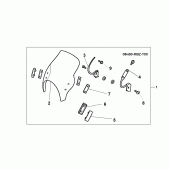 Схема вузла: Meter visor для Honda CB600F Hornet S