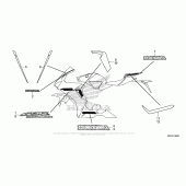 Схема вузла: Mark + Stripe (1) для Honda CBR1000 CBR1000RR Fireblade