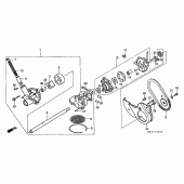 Схема вузла: Масляний насос для Honda GL1500 F6C